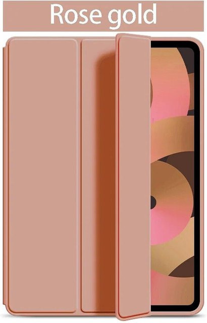 CASEPOKE Leder Hülle für Samsung Galaxy Tab S11 S10 S9 S8 S7 S6 FE Plus und A8 A7 Klapphülle Stoßfest Silikon Schutzhülle in Rose Gold - Bild 1