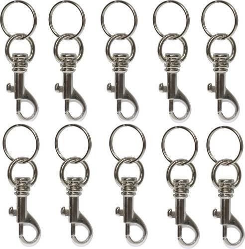 BASI Schlüssel-Karabiner, Silber, Unisex - Bild 1
