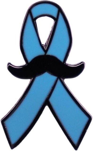 Anstecknadel Blaues Band, Unisex - Bild 1