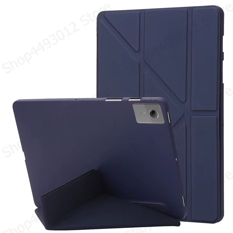 Smart Folio Schutzhülle aus weichem TPU für Lenovo Idea Tab 11, Farbe: Blau - Bild 1