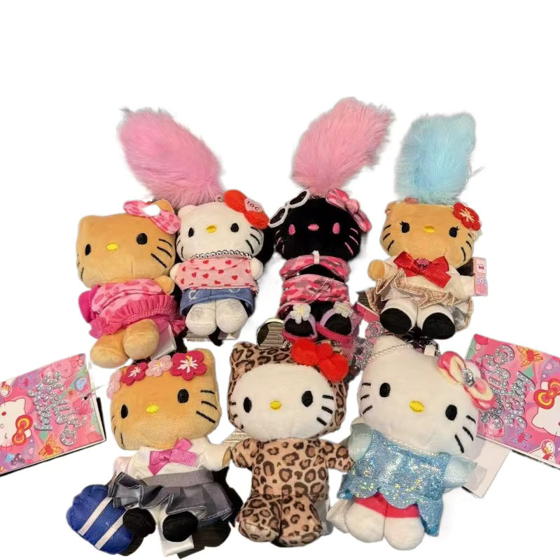 Sanrio Kitty Plüschpuppen Schlüsselanhänger, Rosa, Kätzchen - Bild 3