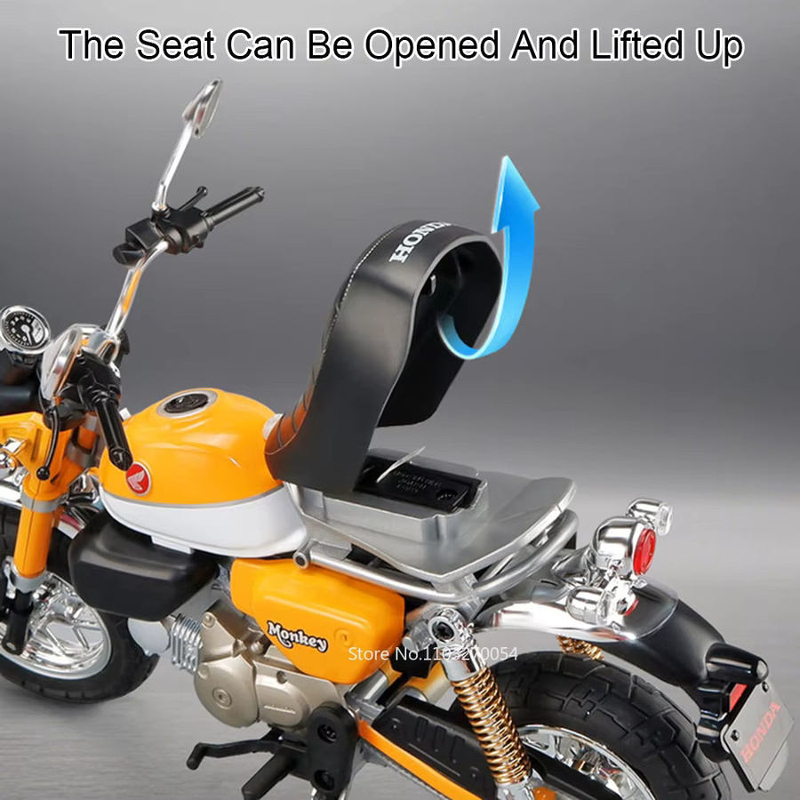 Honda 1:9 Honda Monkey R NineT, Miniatur-Motorrad-Legierungsmodell, mit Licht und Sound - Bild 2