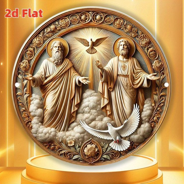 Potdemiel Trinity Aluminiumplatte in Gold, rund, Durchmesser: 20 cm - Bild 1