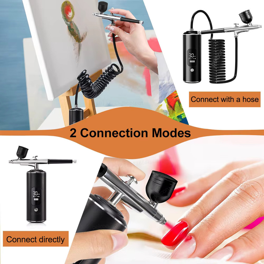 Peicon Airbrush-Set, kabellose Mini-Farbspritzpistole, Unisex - Bild 4