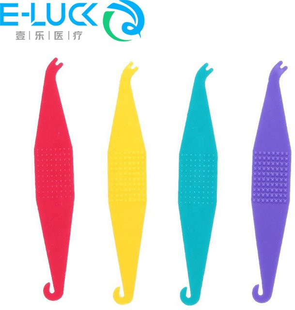 E-LUCK Dental Kieferorthopädische Gummibänder mit Placer Locator Haken Applikator, 100 Stück - Bild 1