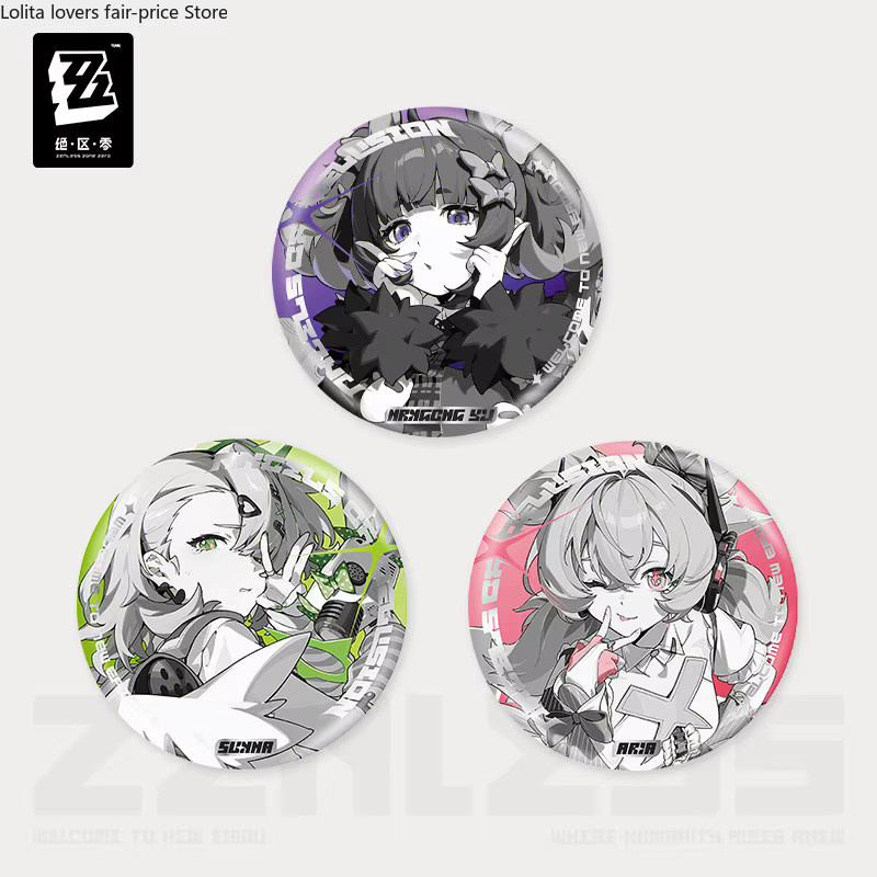 MiHoYo Brosche Pin, Zenless Zone Zero, Engel der Täuschung Sunna Aria Nangong Yu - Bild 2