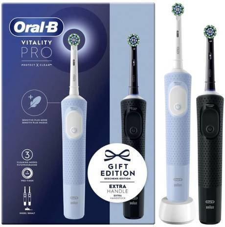 Oral-B Vitality Pro D103 Duo Elektrische Zahnbürste, Black/Blue - Bild 2