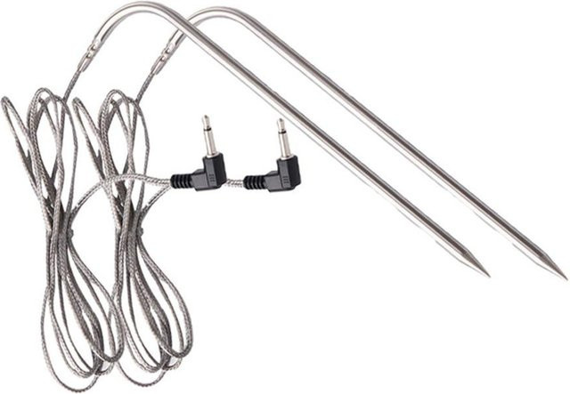 2 Stück Hochtemperatur-Fleischsonde für Pit Boss Holzpelletgrills aus Edelstahl in Grau und Silber - Bild 1