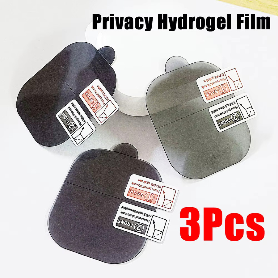 3 Stück Privatsphäre Hydrogel Displayschutzfolie für Apple Watch Serie 10 9 8 7 6 SE 2 1 Ultra 2 in Transparent - Bild 2
