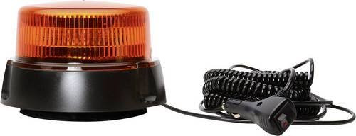 WAS Rundumleuchte W112 852.2 LED in Orange mit Saugfuß, Schraubmontage und Magnet-Befestigung für 12 V und 24 V Bordnetz - Bild 1