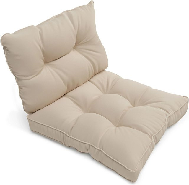 Beautissu Outdoor Loungekissen Flair Graphitgrau Set mit rechteckigen und quadratischen Kissen - Bild 1