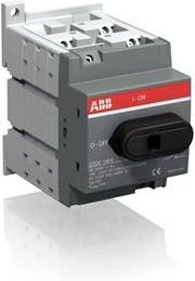 ABB OTDC16F4 Lasttrennschalter 25A 1000V in Schwarz und Grau - Bild 1