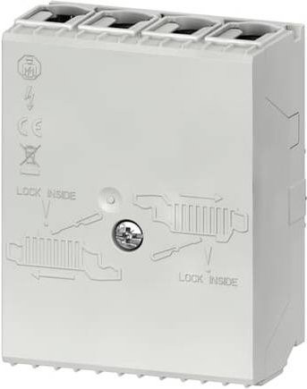 ABB ZLS924-3LNAB Smissline Standardeinspeiseblock mit Innensechskant Einspeiseklemme in Weiß - Bild 1