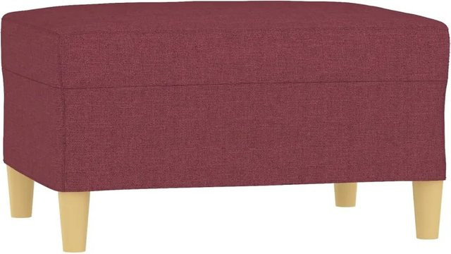 vidaXL Fußhocker Modell 3 in Weinrot aus Stoff, B/T/H: 70 x 55 x 41 cm - Bild 1