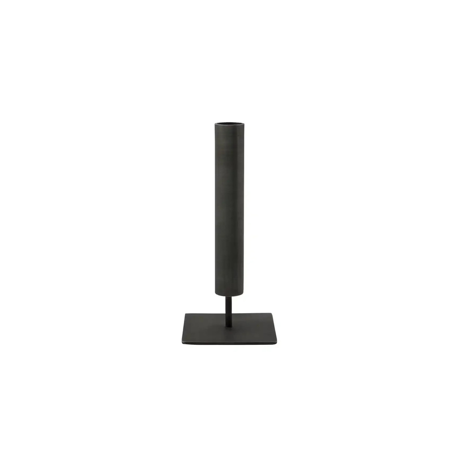 House Doctor Kerzenhalter Kolo aus Metall in Schwarz, Höhe: 18 cm - Bild 1