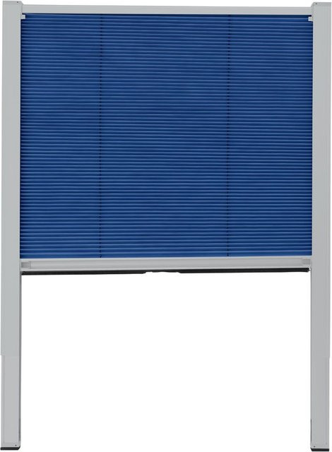 LIVARNO HOME Thermo Plissee Blau, Klemmfix, B: 118,0 cm, H: 75,0 cm - Bild 1