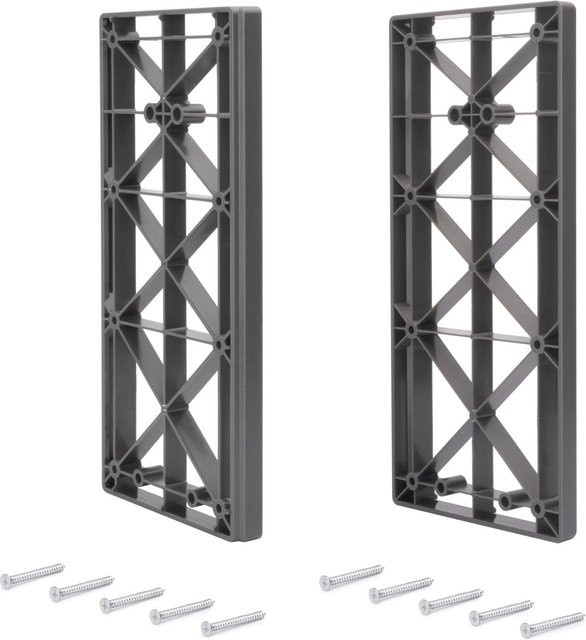 Emuca Kleiderlift für Garderoben Sway, Titanium Lackiert, Höhe: 830 - 1150 mm - Bild 1