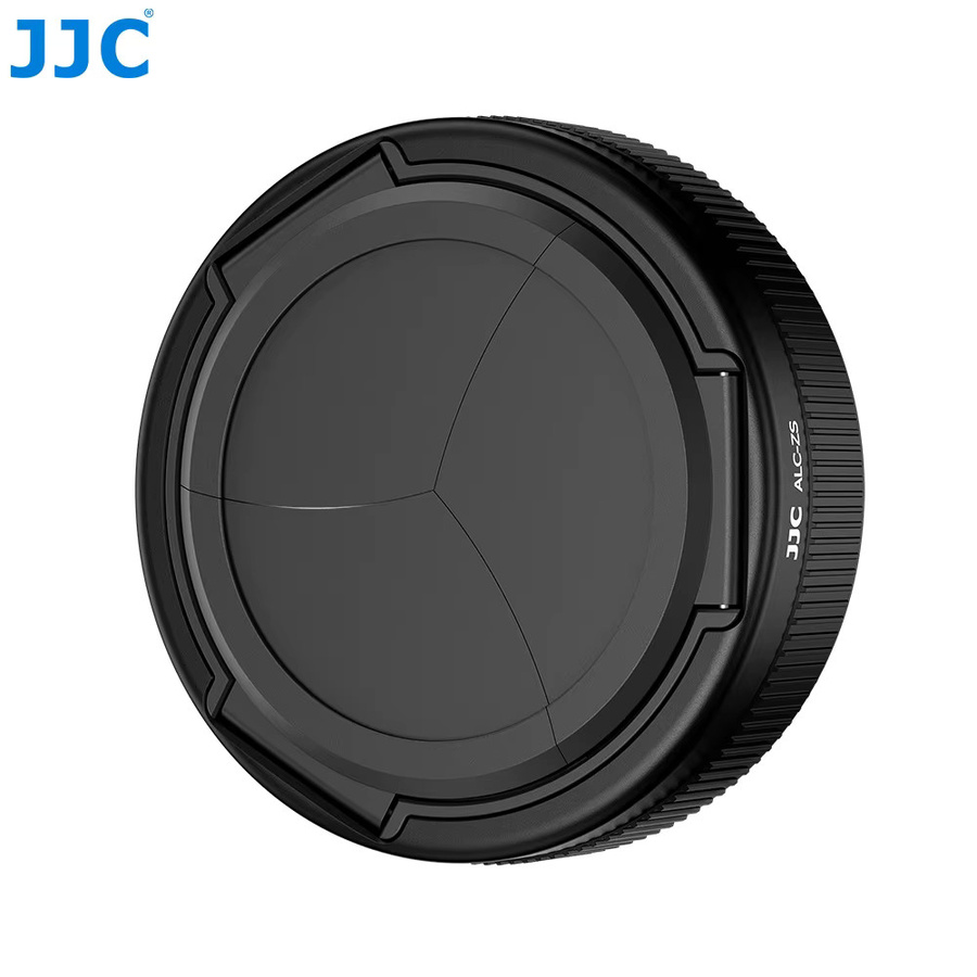 JJC Auto-Objektivdeckel aus Aluminiumlegierung für Panasonic Lumix ZS99 und TZ99 in Schwarz mit weichem EVA-Innenschutz - Bild 7
