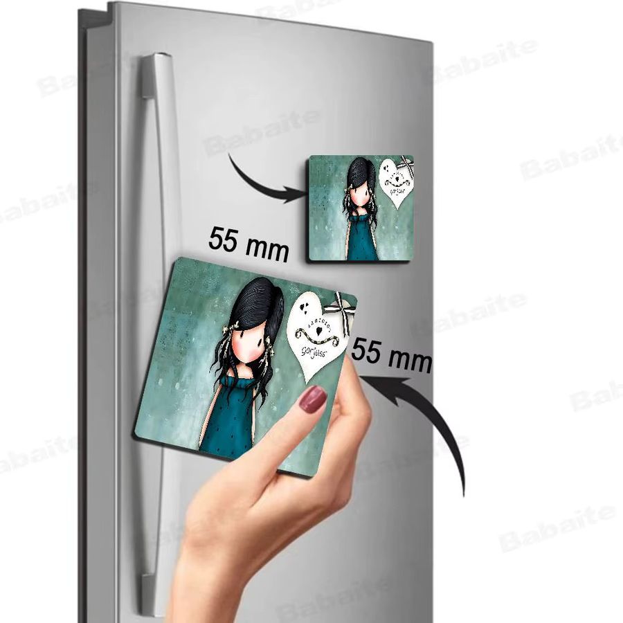 Santoro Gorjuss Personalisierter Magnet mit Cartoon Charakter für deine Kühlschrank Dekoration und als Sammlerstück - Bild 3