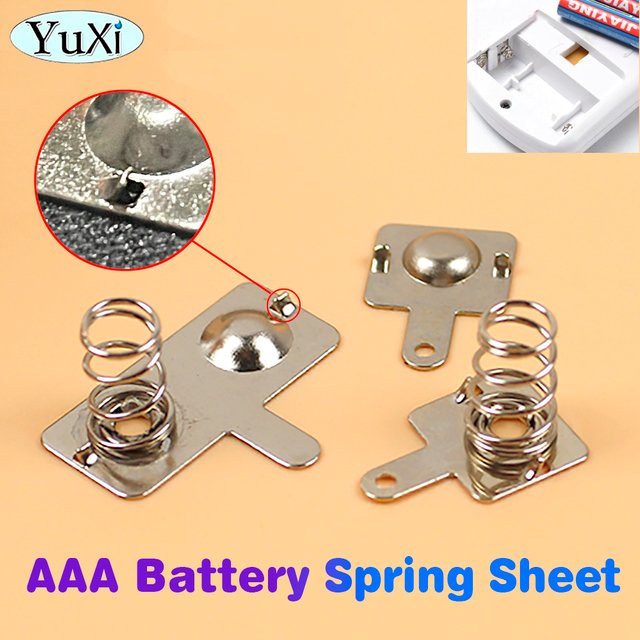 YuXi 10er Set AAA Batterie-Schrapnell-Federn mit 7 Kontaktpunkten in Silber - Bild 1