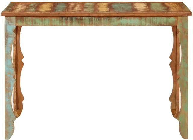 vidaXL Esstisch aus Massivholz in Braun, B/T/H: 110 x 52 x 76 cm - Bild 1