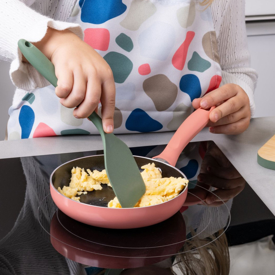 Fackelmann Mini Cooking Pfanne aus Keramik und Aluminium, pink, Durchmesser: 14 cm - Bild 2