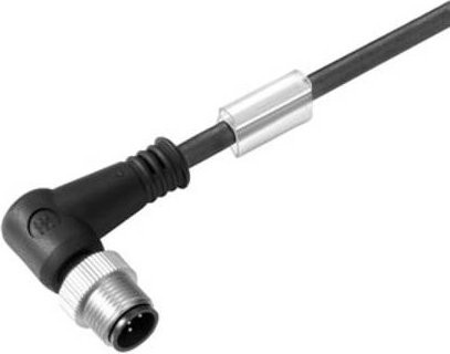 Weidmüller Sensor-Aktor-Steckverbinder M12 Stecker gewinkelt Schwarz 4-polig 3,00 m Länge - Bild 1