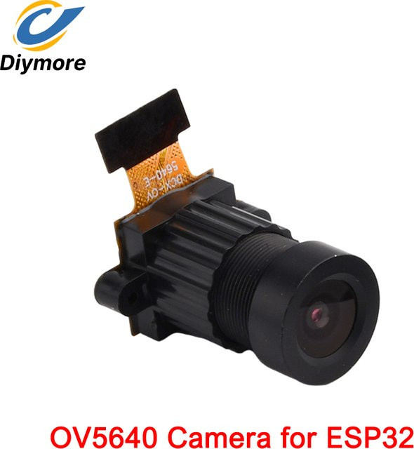 diymore ESP32-CAM OV5640 Kameramodul mit 5-Megapixel Weitwinkelobjektiv und DVP-Schnittstelle in Schwarz - Bild 1