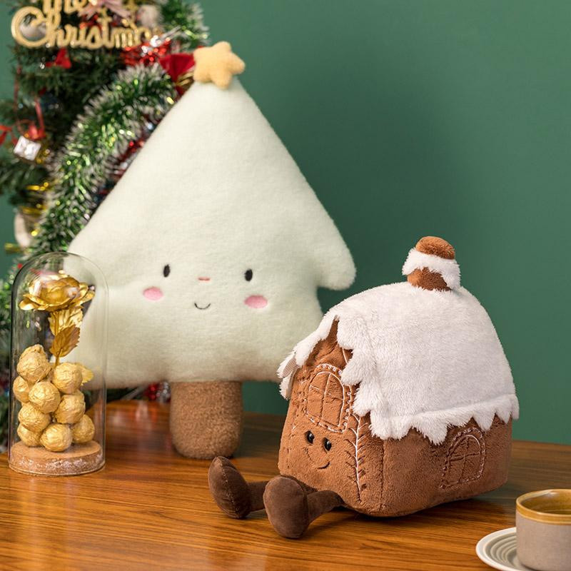 GDzaccly Weihnachtsmann Kissen Stofftier Plüsch Puppe - Bild 2