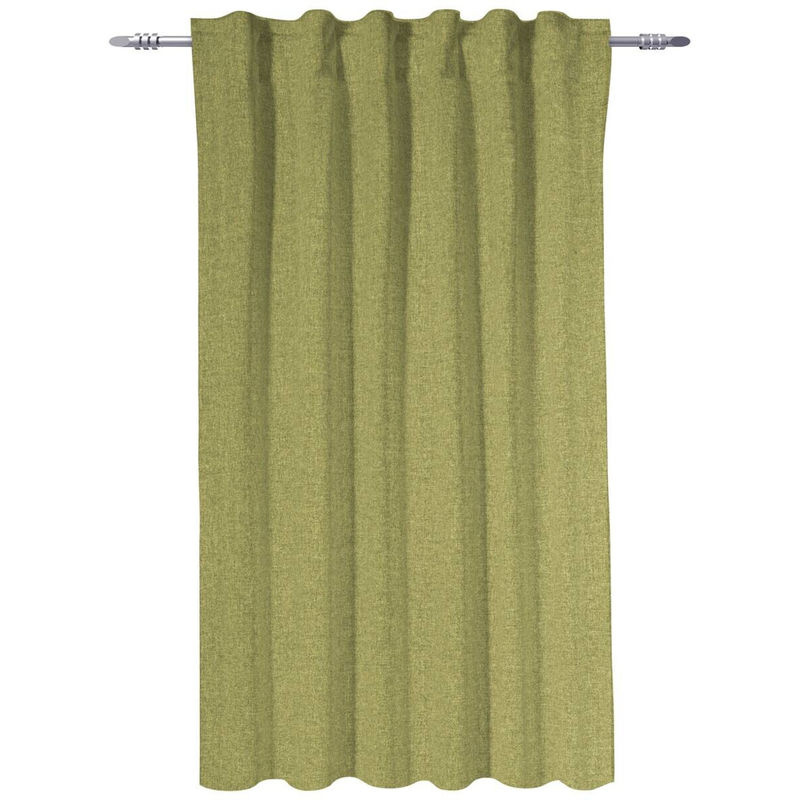 POCOline Kombivorhang Ulrich grün, blickdicht, Polyester, Breite: 135 cm, Höhe: 175 cm - Bild 2