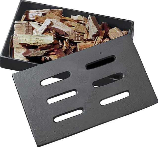 Char-Broil Räucherbox aus Gusseisen in Schwarz für Holz, Holzkohle oder Gas, B/T/H: 205 x 126 x 20,5 cm - Bild 1