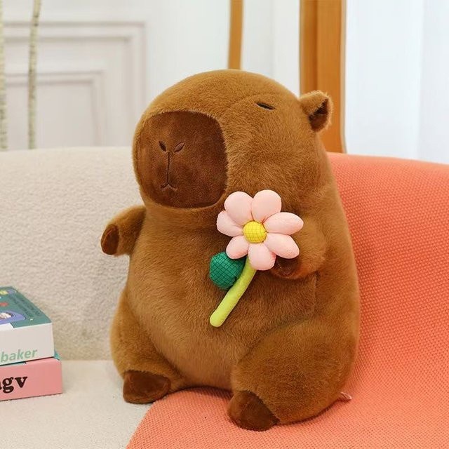 Yiran toy Capybara Plüschtier, braun, 25cm - Bild 1