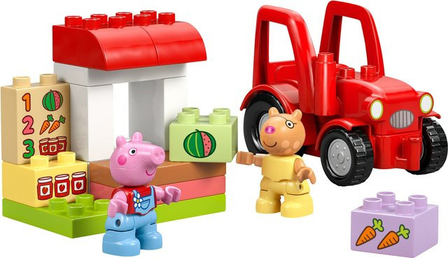 Lego Duplo Peppa Wutz Traktor und Marktstand ab 2 Jahren - Bild 3