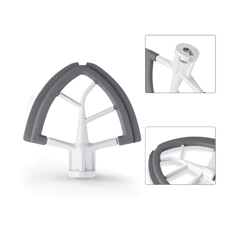 KitchenAid Flex Edge Beater AT52 in Weiß für neigbare Kopfsteher Küchenmaschinen - Bild 1