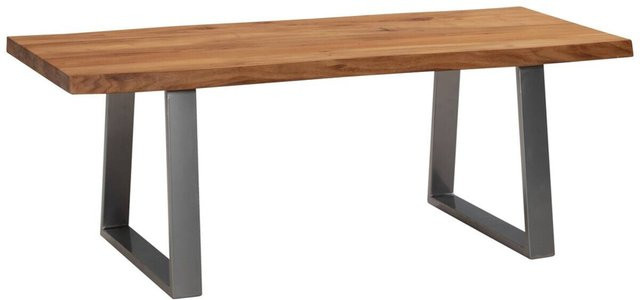 Wohnling Couchtisch aus Akazie Massivholz in Braun mit modernem Stil, B/H/T: 120 x 46 x 60 cm - Bild 1