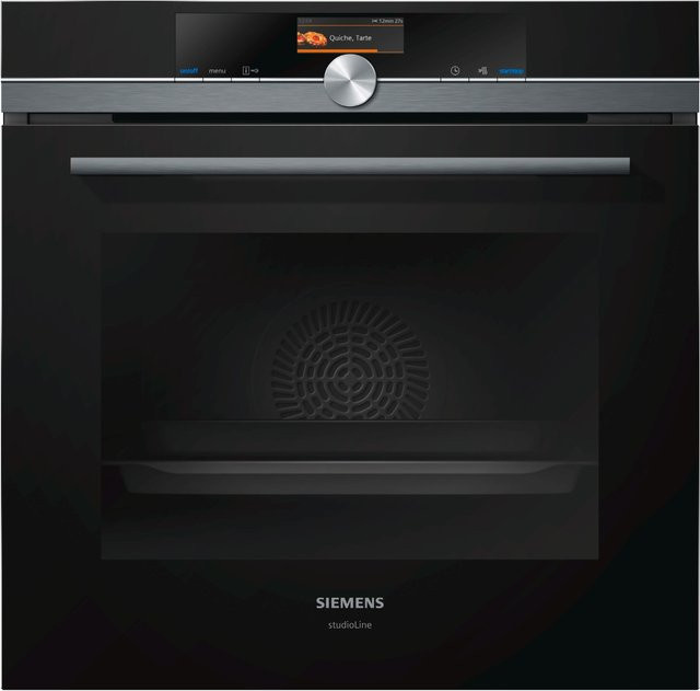 Siemens Einbaubackofen schwarz mit Pyrolyse, WiFi und App-Steuerung - Bild 1