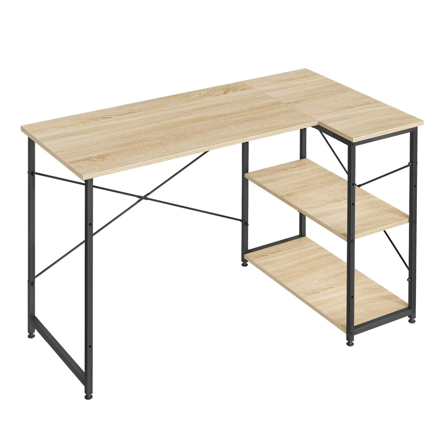 WOLTU Eckschreibtisch in L-Form, moderner Computertisch für Home-Office und Gaming, Weiß Matt - Bild 2