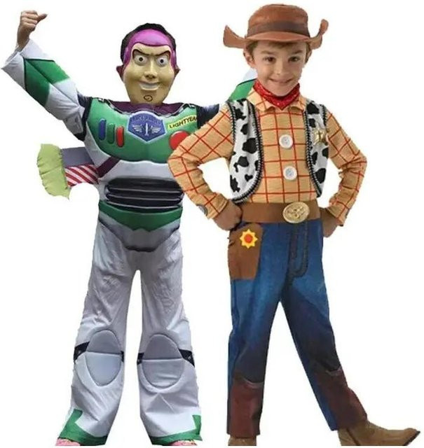 HHYRCOS Cowboy Woody Cosplay Kostüm, Jungen, Disney, Bunt / Mehrfarbig - Bild 1