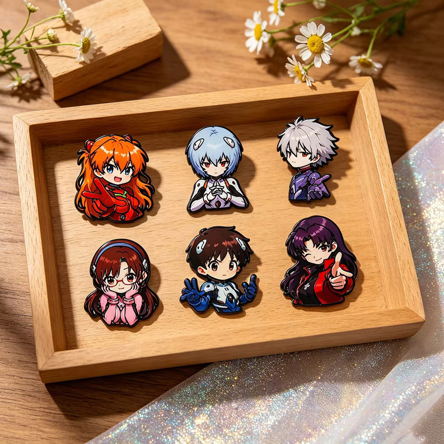 Bandai Anime-Figuren Emaille-Pins, 6-teiliges Set, Bunt / Mehrfarbig - Bild 2