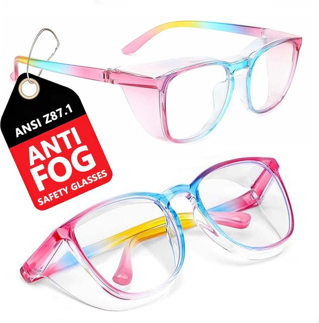 VOPHA Schutzbrille HM9 mit Anti-Beschlag-Funktion, Blaulichtfilter und UV-Schutz, Farbe: Clear/Multicolour - Bild 1