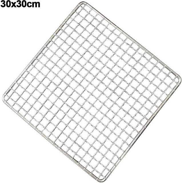 Quadratisches Drahtgrillrost Grillnetz von iongiuming in Weiß, B/B: 30 x 30 cm - Bild 1
