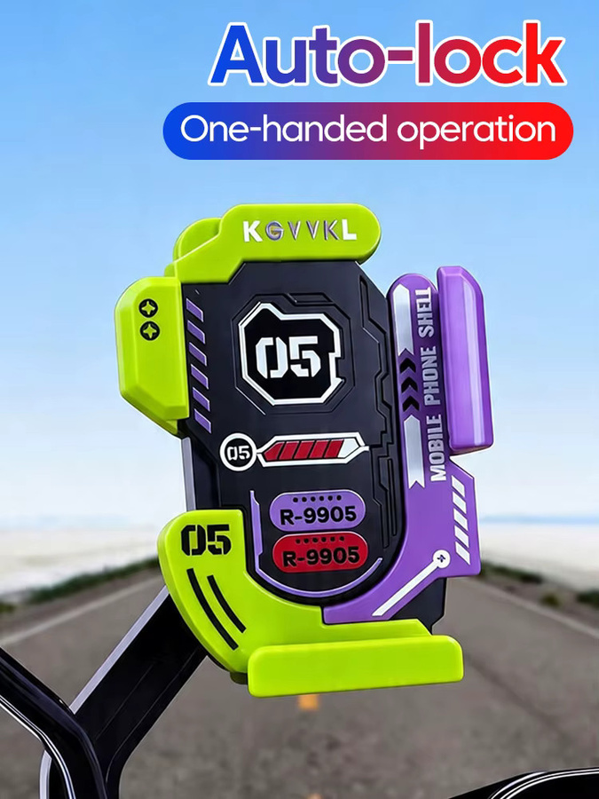 Olaf Handyhalterung für Fahrrad und Motorrad, verstellbare und rutschfeste Lenker-Halterung für GPS-Navigation, mehrfarbig - Bild 7