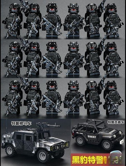 Ghost Swat Spezialeinheiten Militärfiguren Soldaten, Bausteine, ab 14 Jahren - Bild 1