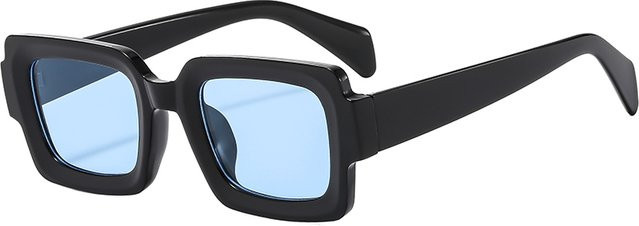 BYLEN Sonnenbrille, quadratisch, Vollrand, Kunststoff, schwarz, Damen - Bild 1