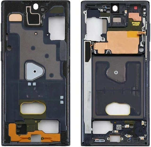 Netcosy Mittelrahmen Blende Gehäuse für Samsung Galaxy Note10 N970F und Note 10+ N975 Chassis Abdeckung zur Reparatur in Schwarz - Bild 1