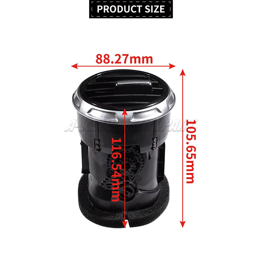 Lüftungsgitter für Audi TT/TTS Mk2 Mittelkonsole Klimaanlage Heizung Diffusor SECPZ Schwarz 8J0820901 - Bild 2