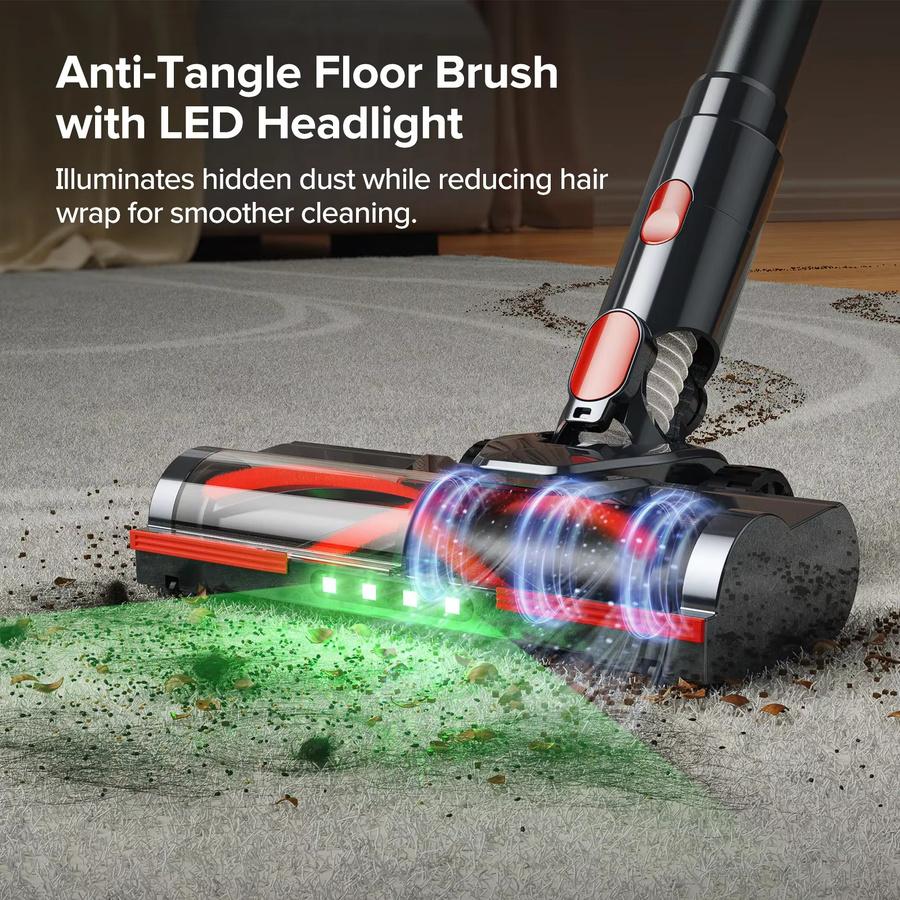 Lubluelu G20 Kabelloser Staubsauger in Purple mit 650W und 50KPA Saugkraft für Tierhaare und Teppiche mit 60 Minuten Laufzeit und 950ml Behälter - Bild 3