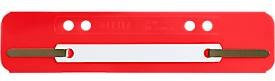 LEITZ Heftstreifen aus Polypropylen in Rot für DIN A5, 25 Stück - Bild 1