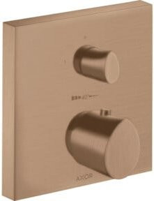 Hansgrohe Axor Starck Organic Fertigset UP-THM Thermostat mit Absperrventil in Brushed Red Gold - Bild 1
