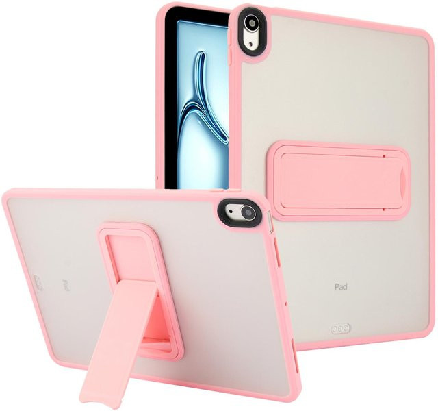 Schutzhülle mit Ständer für iPad und iPad Mini in Rosa, Hart-PC und TPU Case für iPad 5. 6. 7. 8. 9. 10,2' sowie iPad Air 4 5 11 und iPad Mini 4 5 6 7 - Bild 1